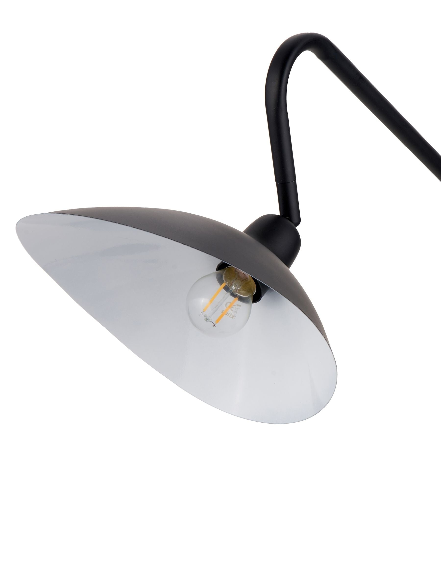 Pacific Black Toulon floor lamp with iron construction, (British brand)