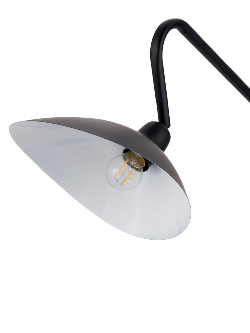 Pacific Black Toulon floor lamp with iron construction, (British brand)
