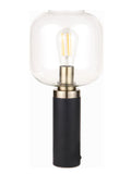 Pacific Florence table lamp glass metal 44cm, imported from the UK