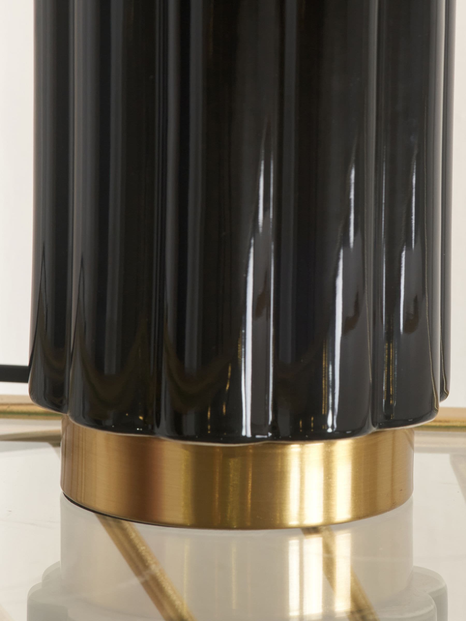 Pacific Green jade green ceramic table lamp 47cm, imported from the UK