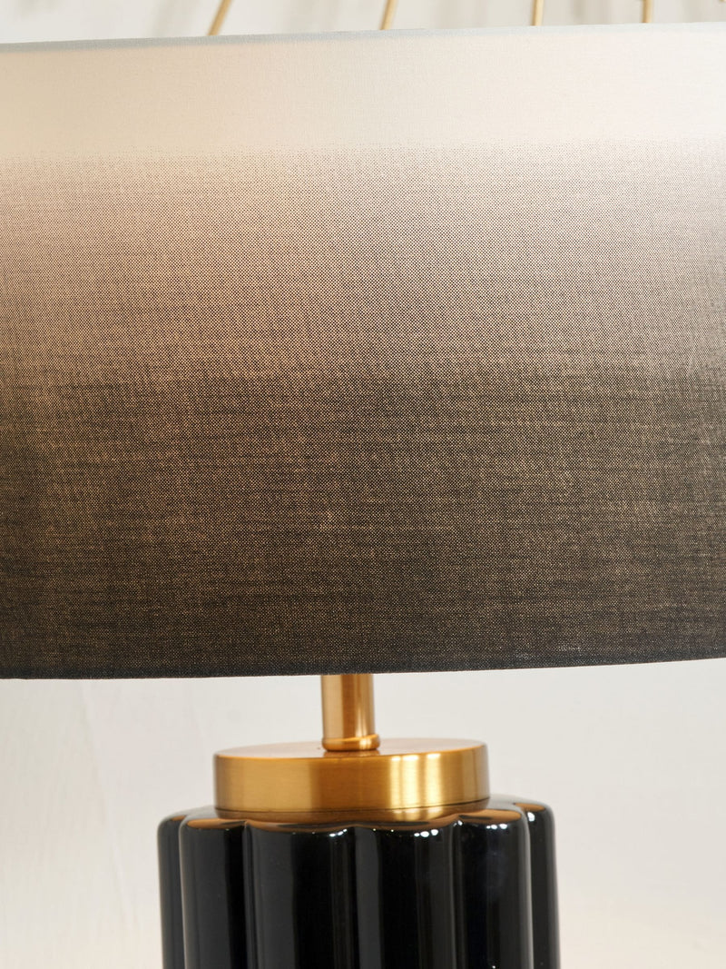 Pacific Green jade green ceramic table lamp 47cm, imported from the UK
