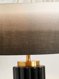 Pacific Green jade green ceramic table lamp 47cm, imported from the UK