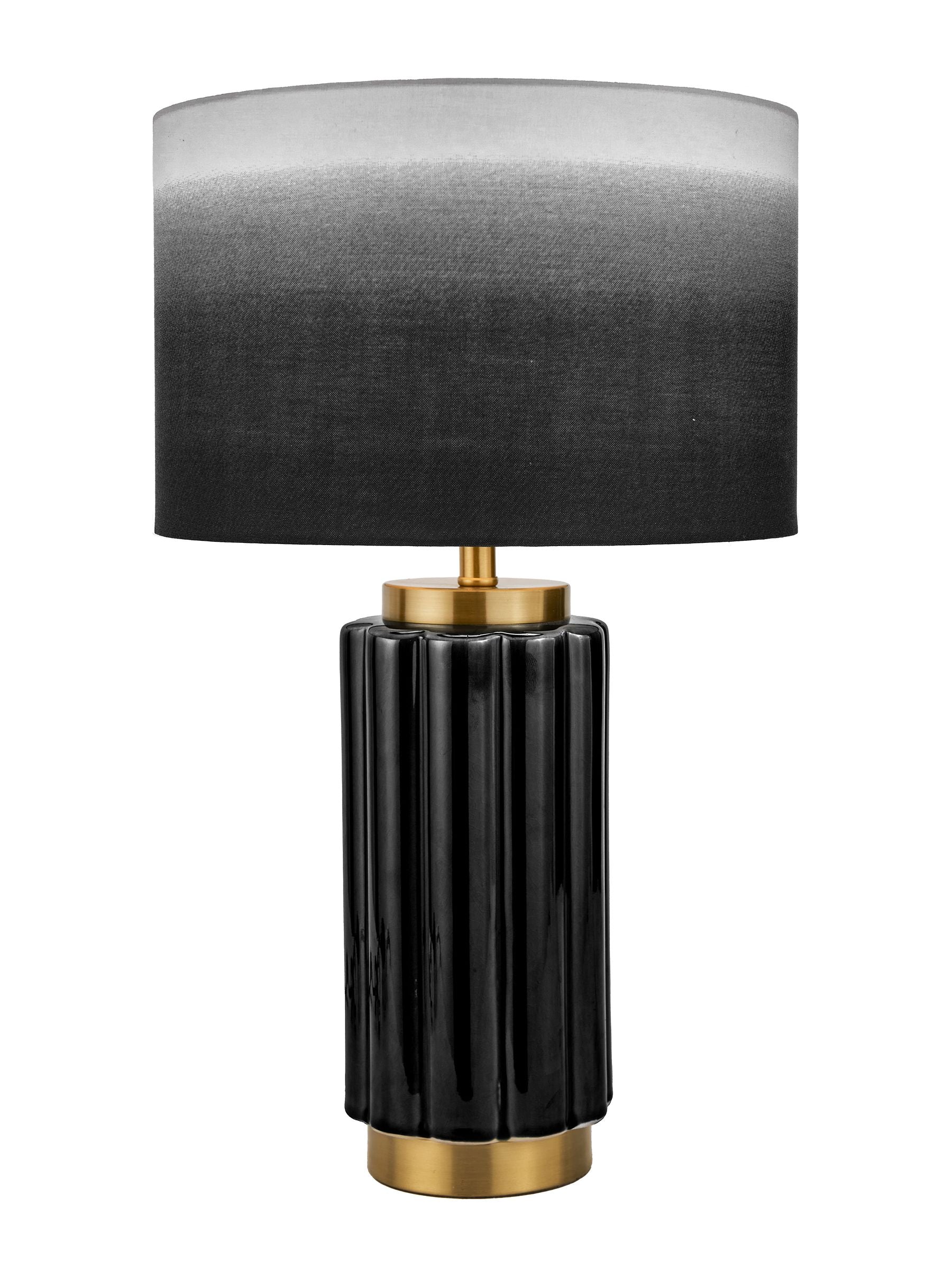 Pacific Green jade green ceramic table lamp 47cm, imported from the UK