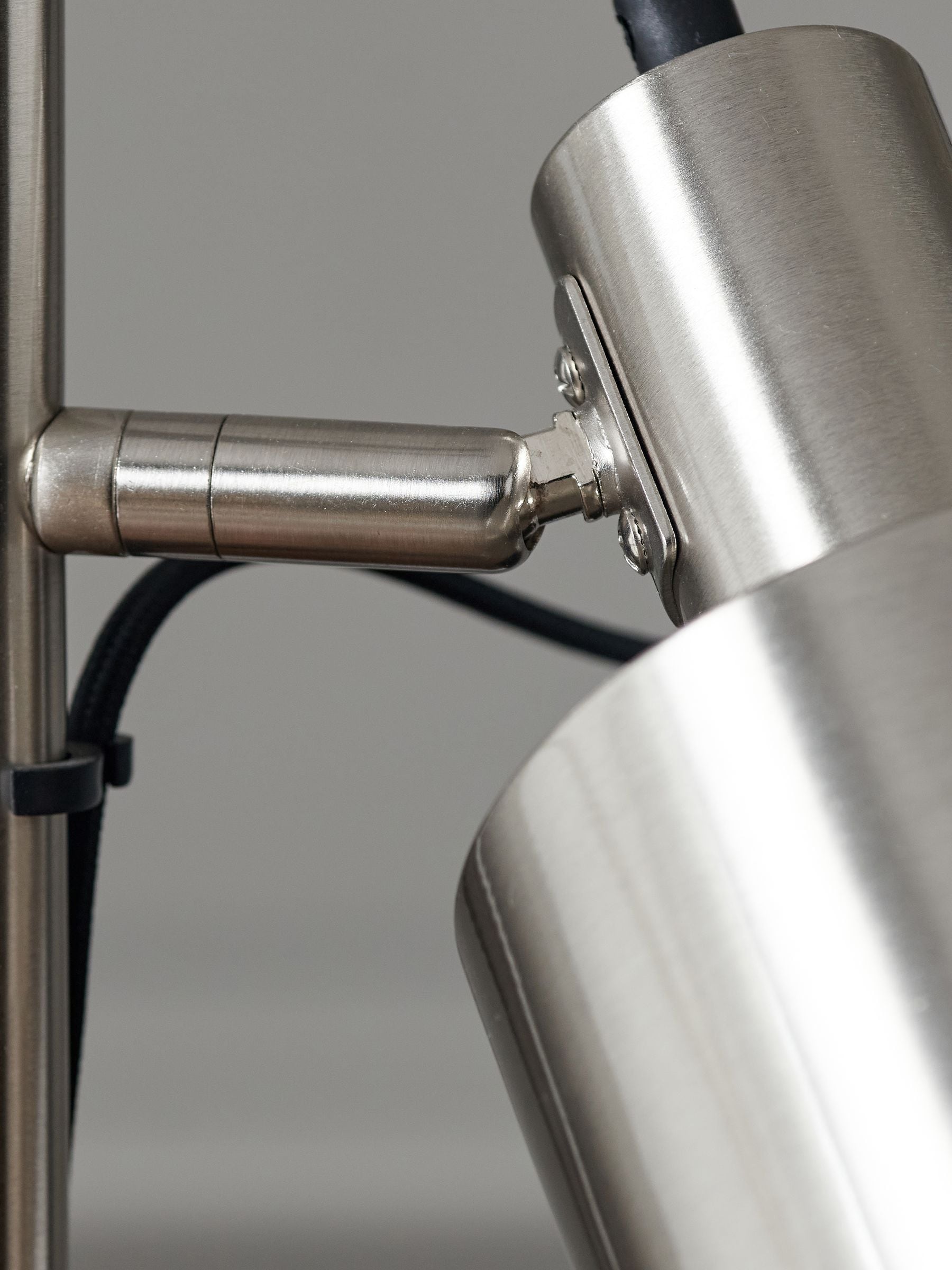 Pacific Silver Aaron metal floor lamp (British brand)