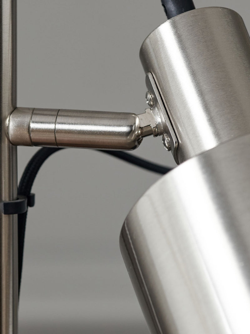 Pacific Silver Aaron metal floor lamp (British brand)