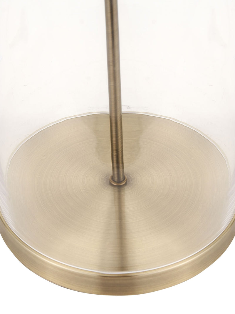 Pacific Brass glass cloche table lamp 60cm (British brand)