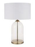 Pacific Brass glass cloche table lamp 60cm (British brand)