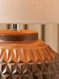 Ceramic table lamp Pacific Bronze Anneli texture 40cm tall - British product