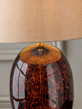 Pacific Brown Lucien glass table lamp tortoiseshell 52cm - British product