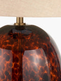 Pacific Brown Lucien glass table lamp tortoiseshell 52cm - British product