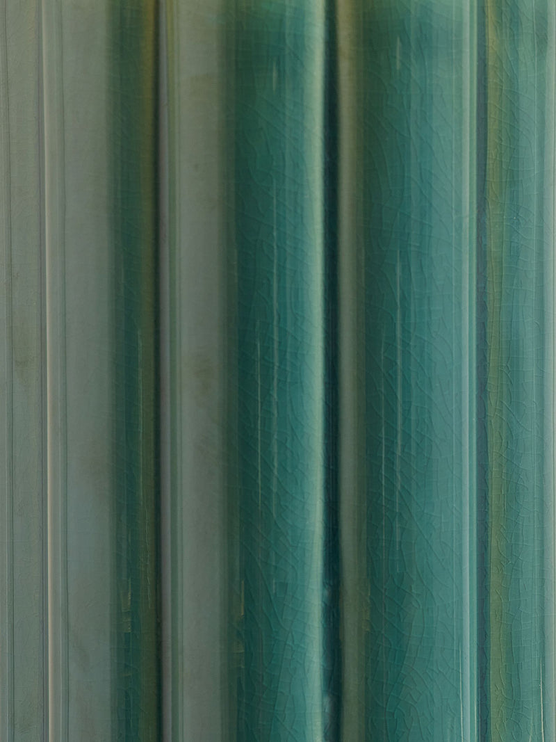 Pacific Green jade green ceramic table lamp 47cm, imported from the UK