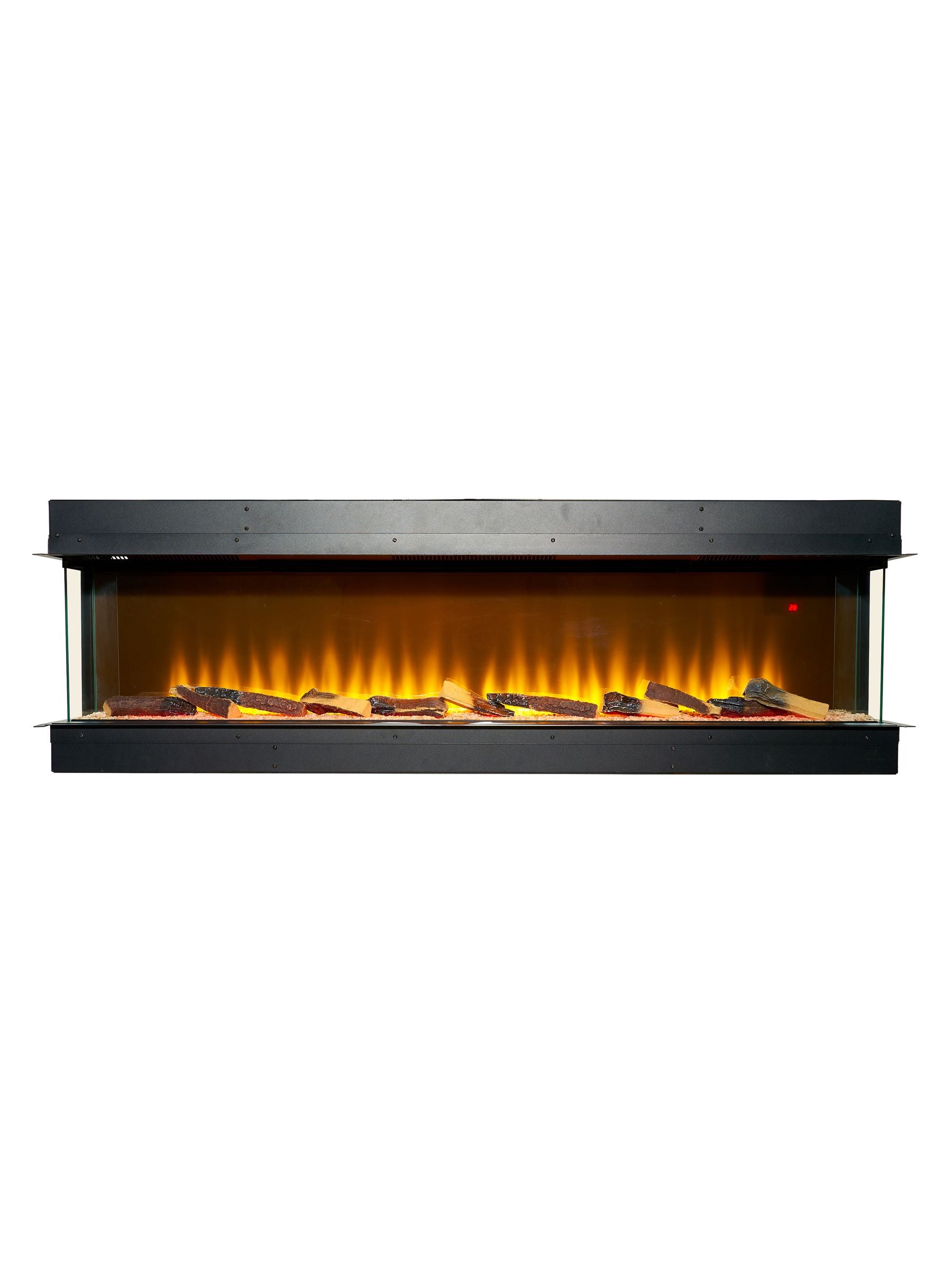 Adam Black Sahara panoramic electric fire 61 inch media wall (British brand)
