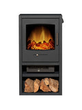 Acantha Grey Bergen XL charcoal electric stove, imported from the UK