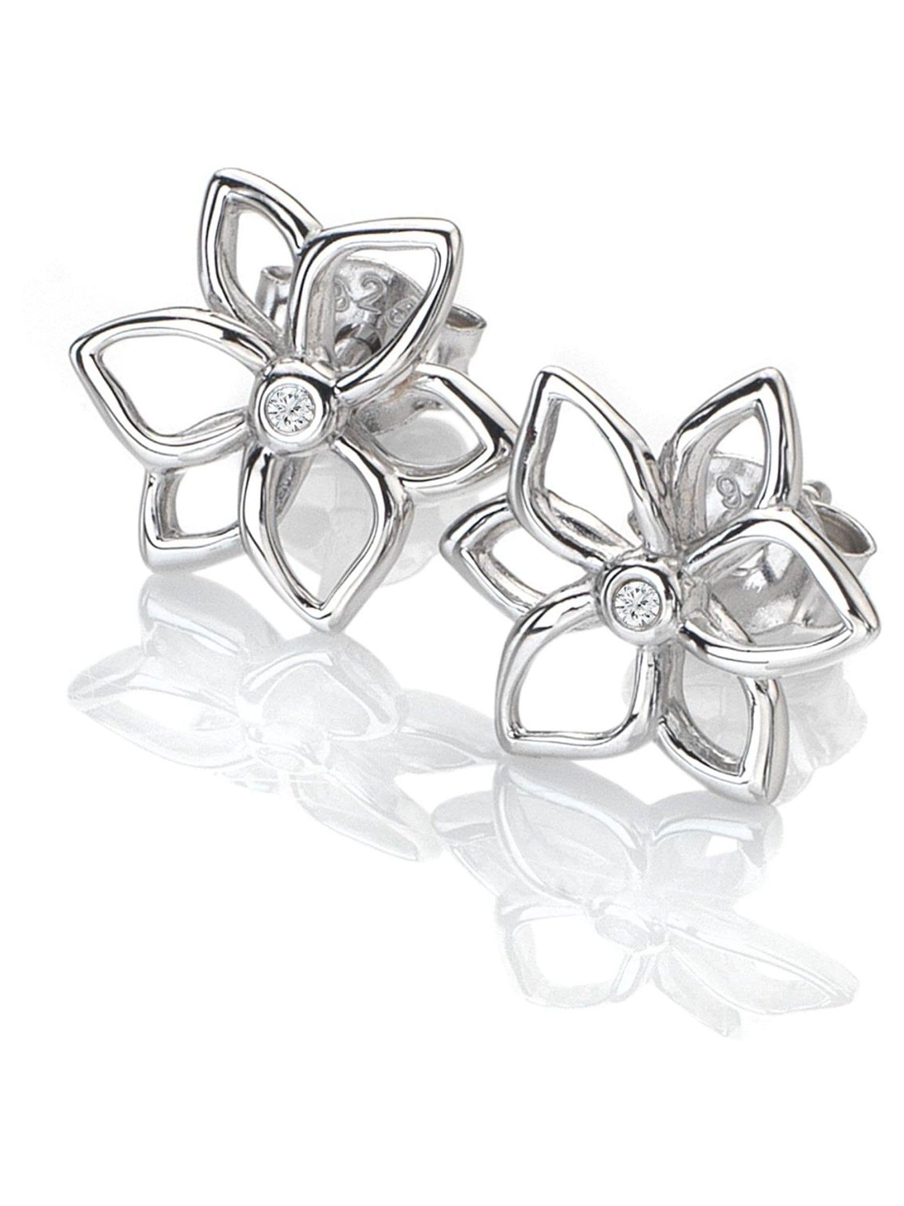 Hot Diamonds Sterling Silver Diamond Amulet Stud Earrings