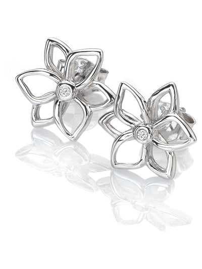 Next Hot Diamonds Sterling Silver Diamond Amulet Stud Earrings- Buy online at McGrocer