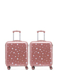 Flight Knight white hardcase luggage set of 2 medium and large (British brand)