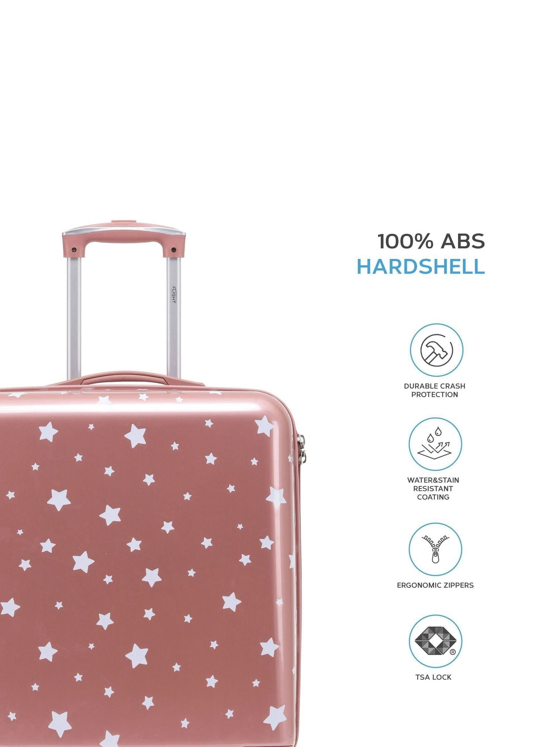 Flight Knight white hardcase luggage set of 2 medium and large (British brand)