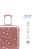 Flight Knight white hardcase luggage set of 2 medium and large (British brand)