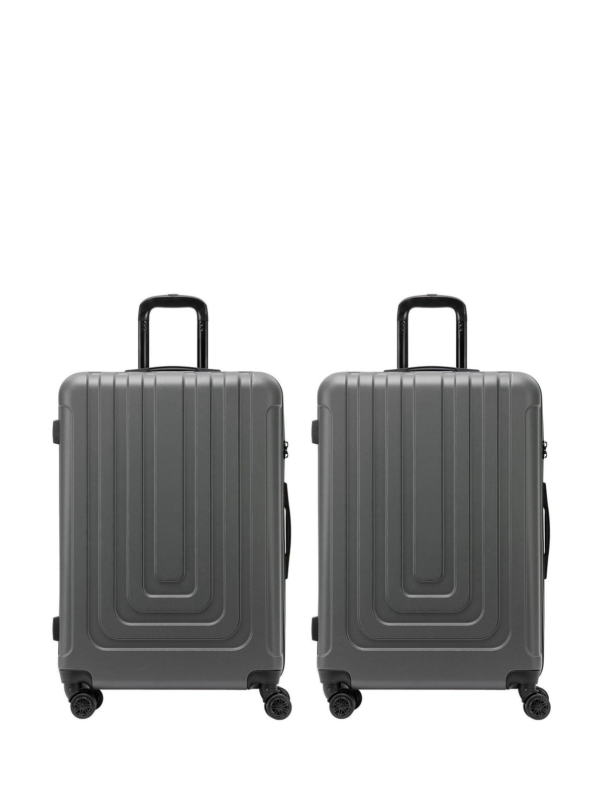 Flight Knight Champagne Large Check-In Hardcase Suitcase Set of 2