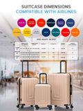 Flight Knight suitcase set medium check-in and small carry-on, UK version