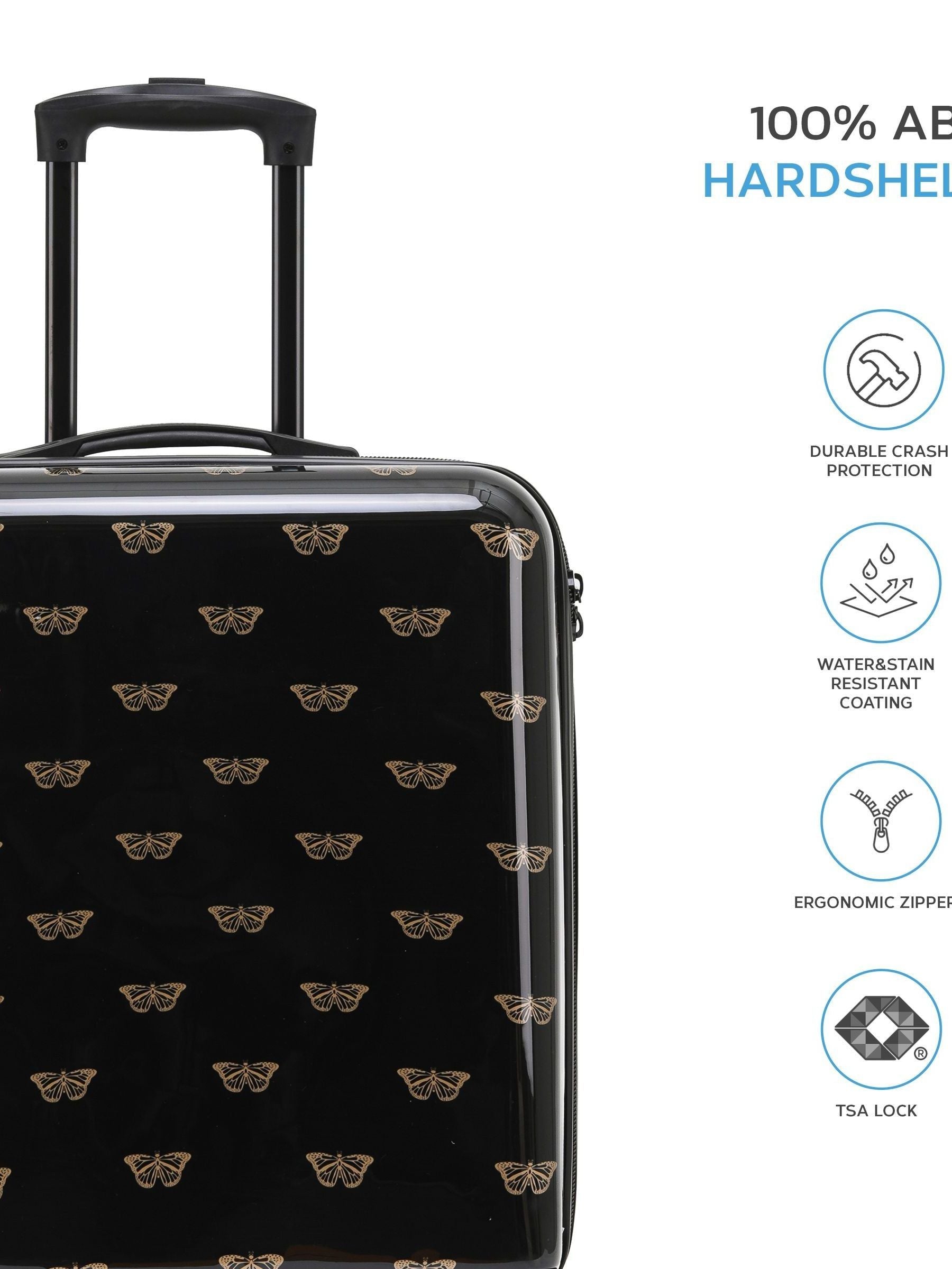 Flight Knight Black Chrome suitcase TSA lock, imported from the UK