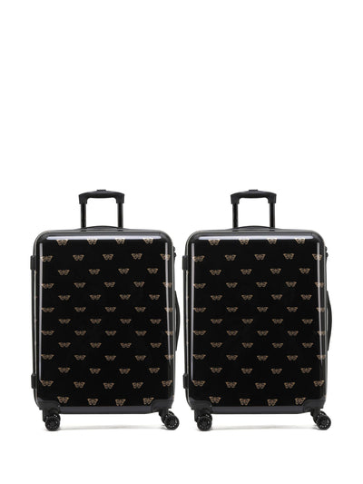 Next Flight Knight Gold Set of 2 Large Hardcase Travel Suitcases 28 Inch- Buy online at McGrocer