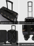 Flight Knight Gold Medium Check-In Hold Luggage Hardcase Travel Suitcases Set of 2