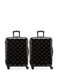 Flight Knight Gold Medium Check-In Hold Luggage Hardcase Travel Suitcases Set of 2