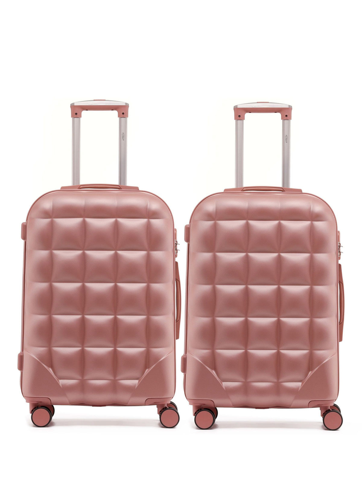 Flight Knight Black Medium Check-In Bubble Hardcase Travel Suitcase Set of 2