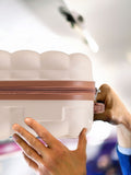 Flight Knight cream hard shell suitcase set large and cabin - British product
