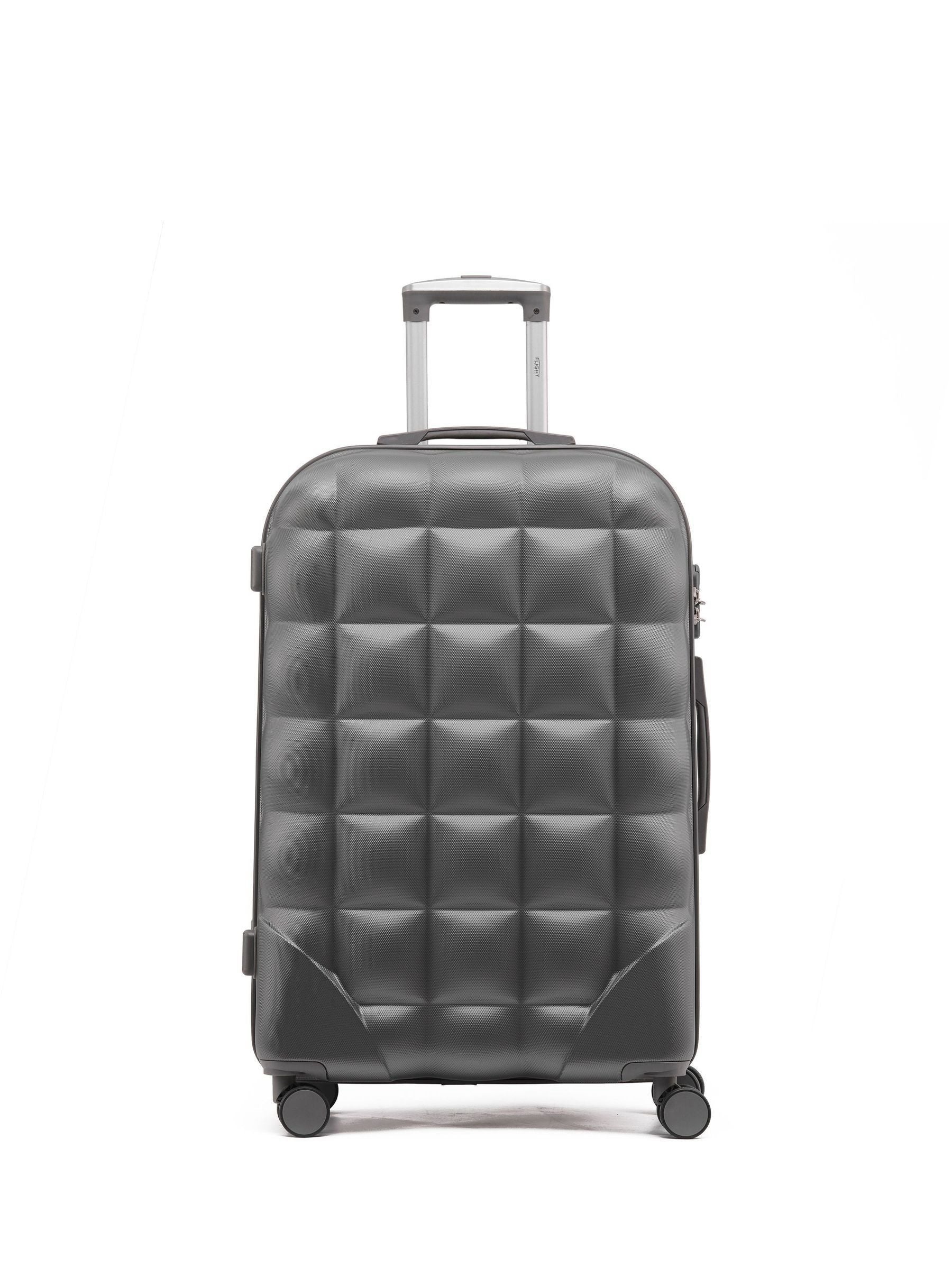 Flight Knight black medium suitcase set (British brand)