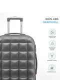 Flight Knight black medium suitcase set (British brand)