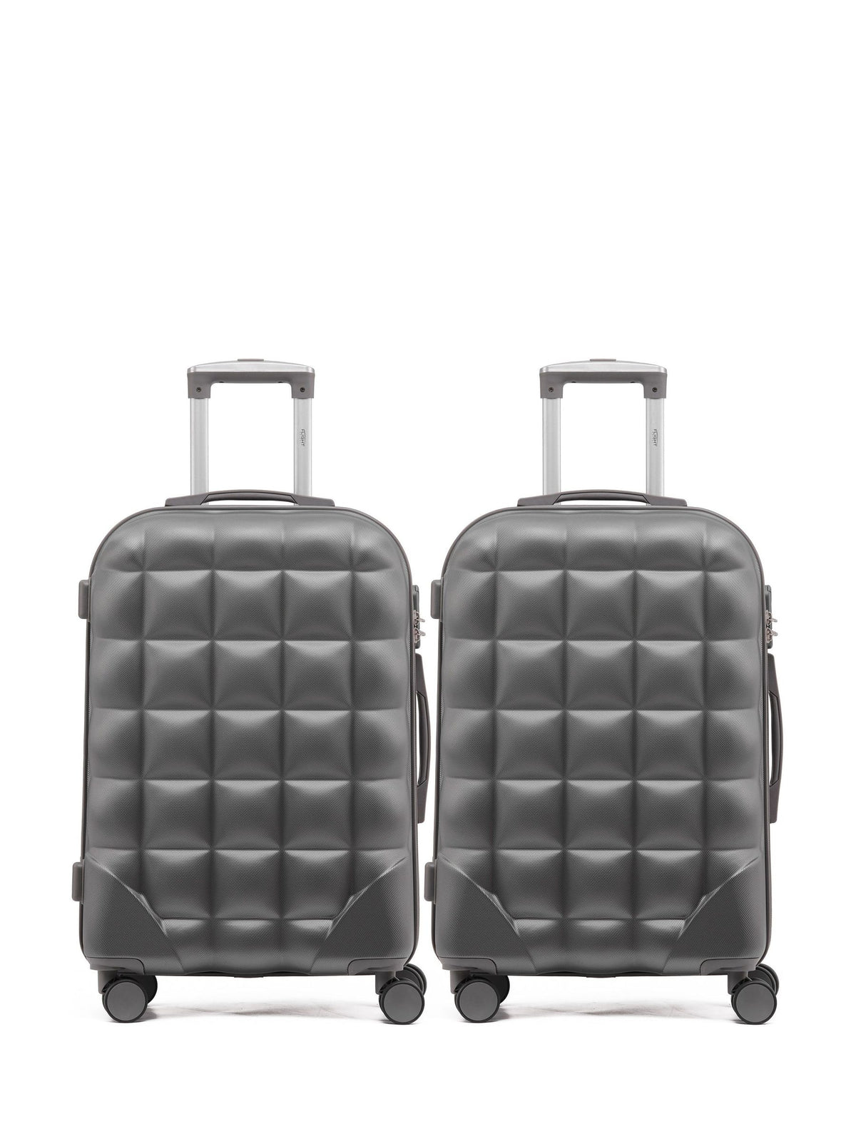 Flight Knight black medium suitcase set (British brand)