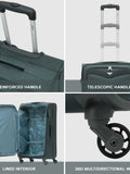 Flight Knight black suitcase set large and cabin, imported from the UK