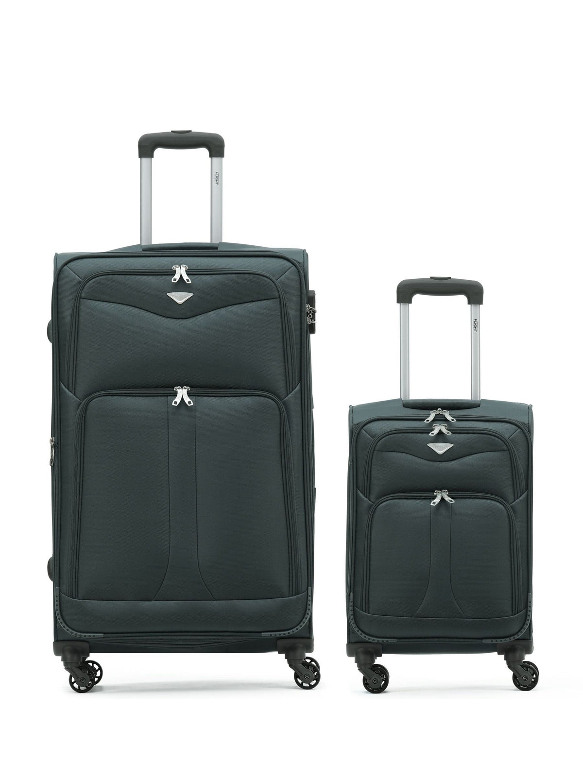 Flight Knight black suitcase set large and cabin, imported from the UK