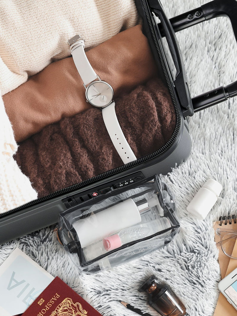 Flight Knight black medium hardcase luggage set (British brand)