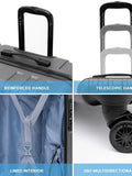 Flight Knight black medium hardcase luggage set (British brand)