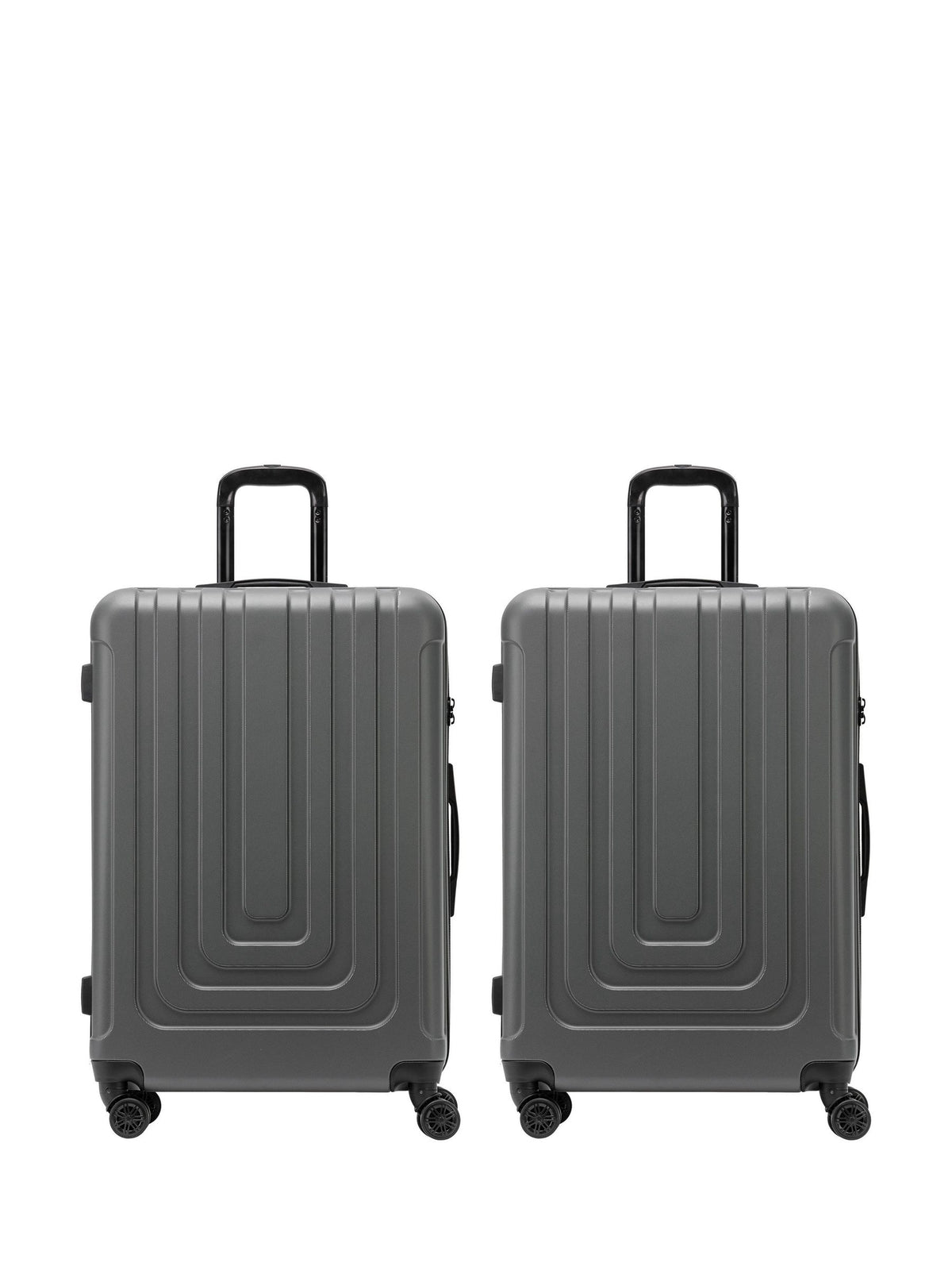 Flight Knight black medium hardcase luggage set (British brand)
