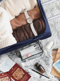 Flight Knight dark blue luggage set of 2 (British brand)