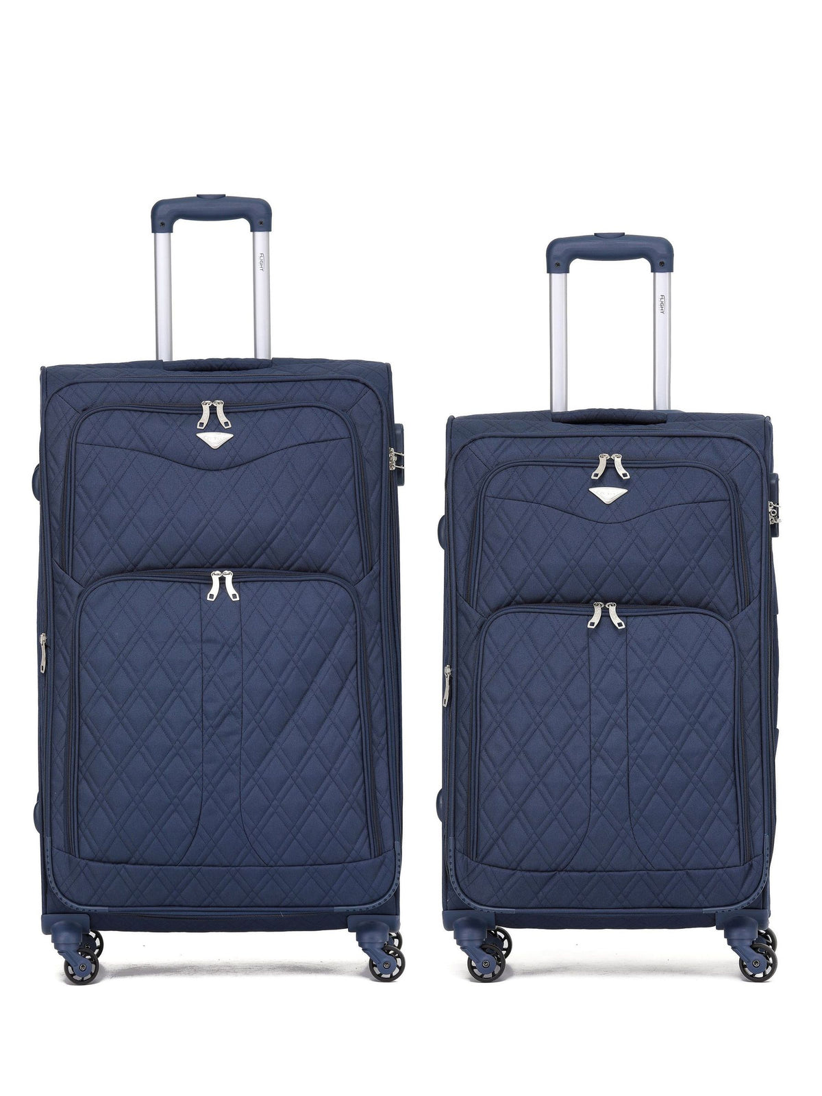 Flight Knight dark blue luggage set of 2 (British brand)