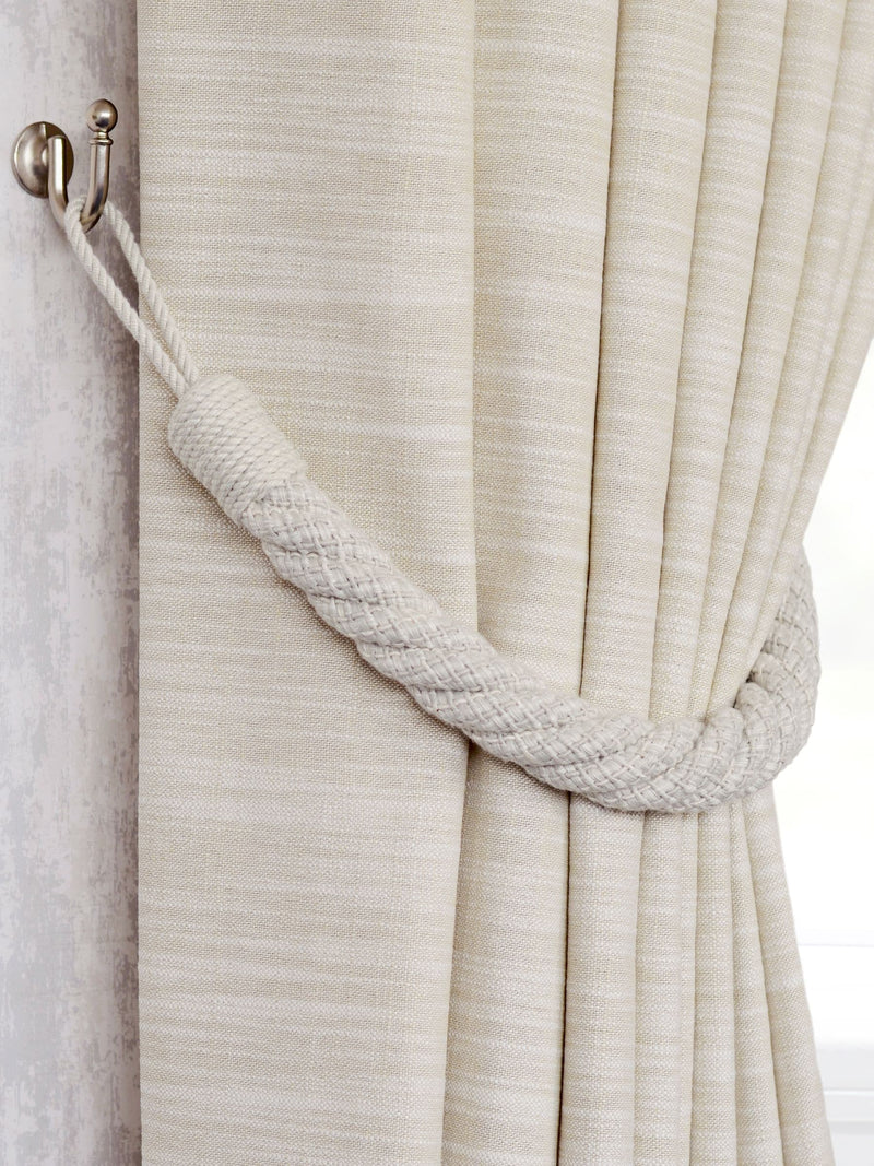 Laura Ashley Seaspray Blue Felton Rope Tie Backs - Set of Two, 980mm