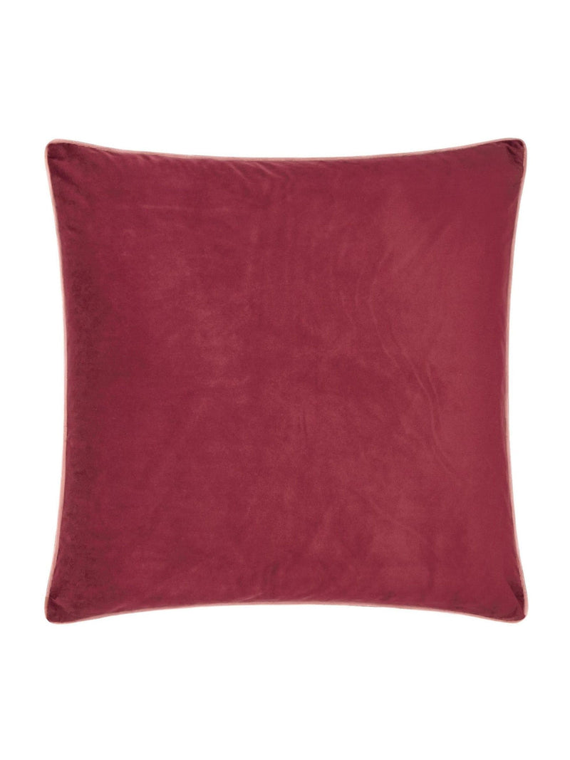 Furn Burgundy/Slipper Meridian Velvet 45 x 45cm Cushion Cover