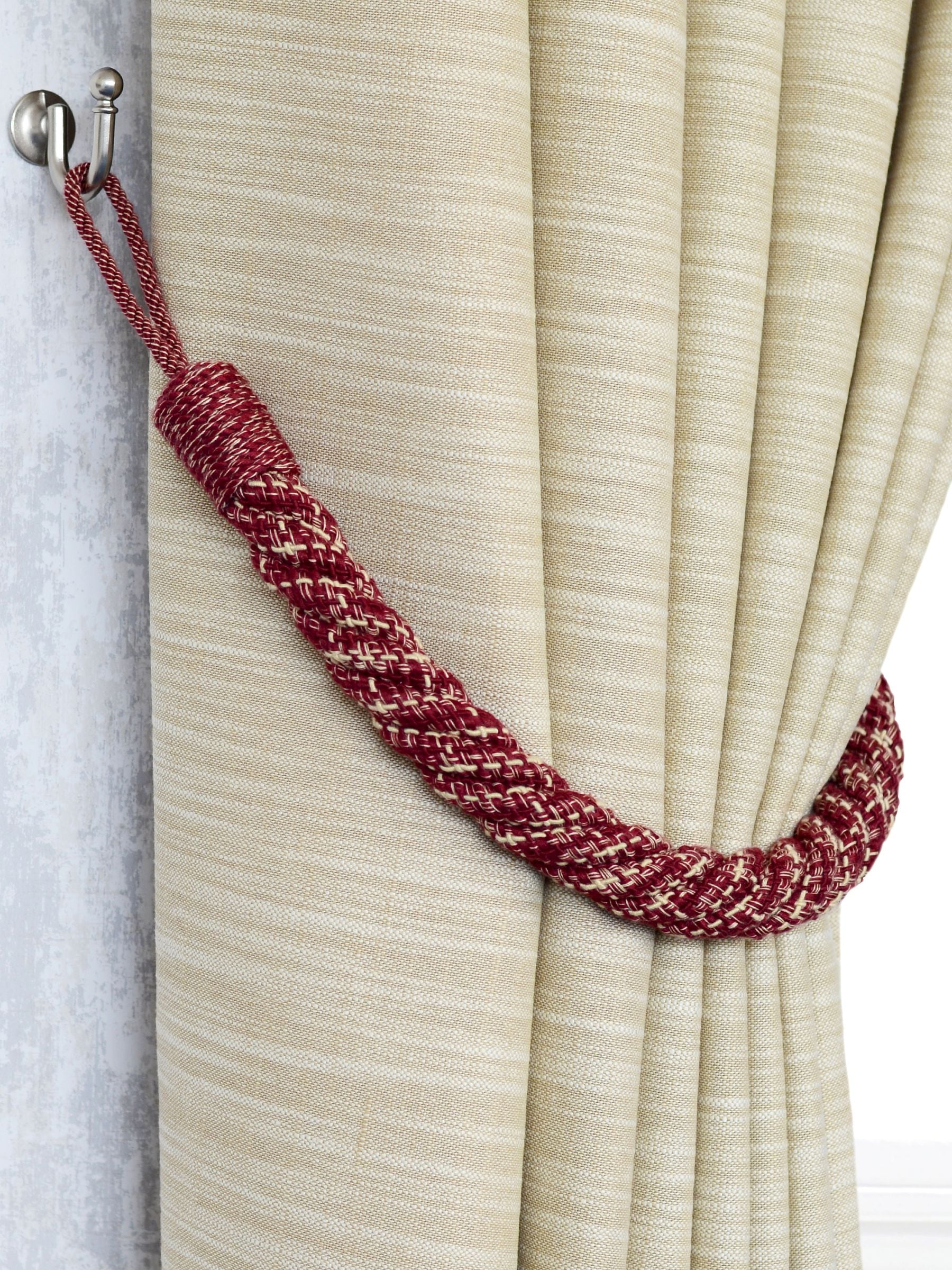 Laura Ashley Seaspray Blue Felton Rope Tie Backs - Set of Two, 980mm