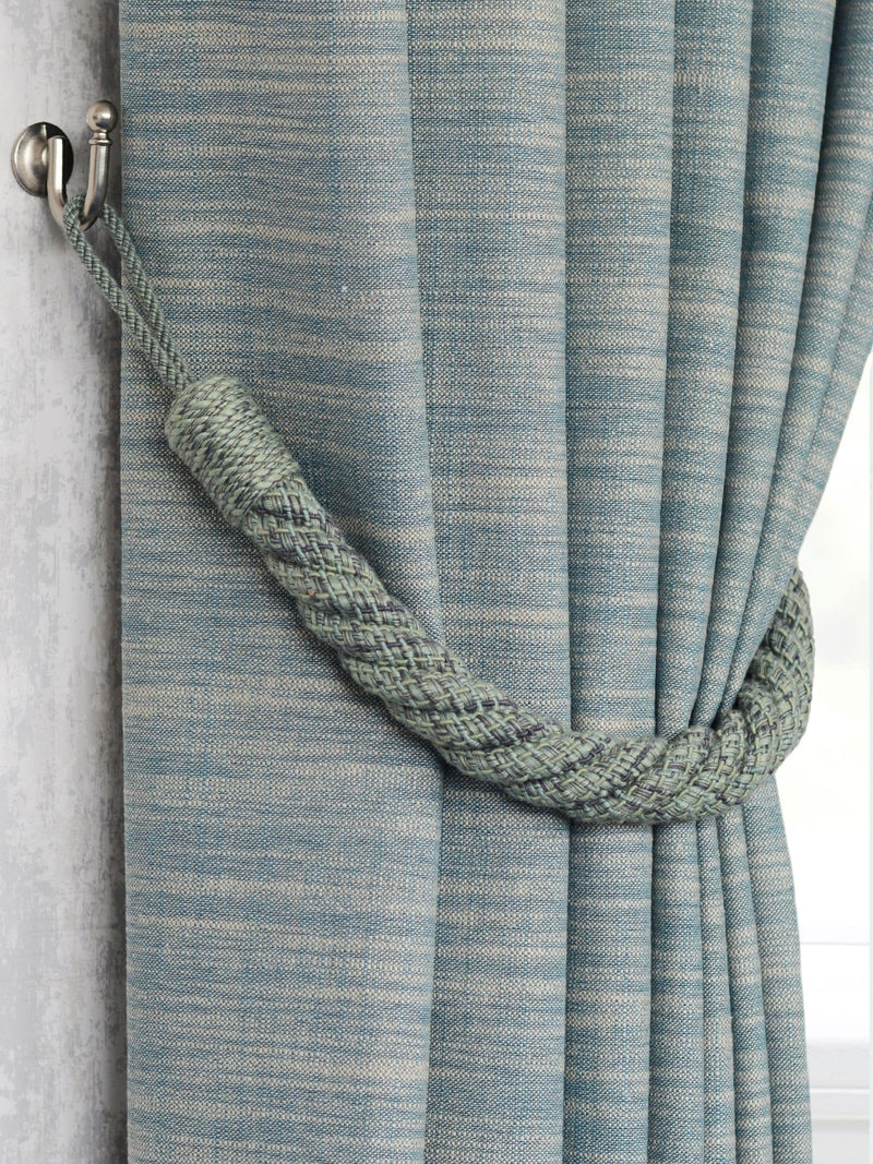 Laura Ashley Seaspray Blue Felton Rope Tie Backs - Set of Two, 980mm