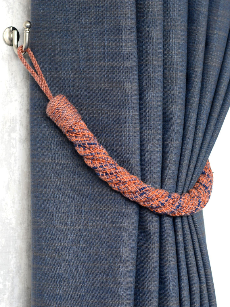 Laura Ashley Seaspray Blue Felton Rope Tie Backs - Set of Two, 980mm