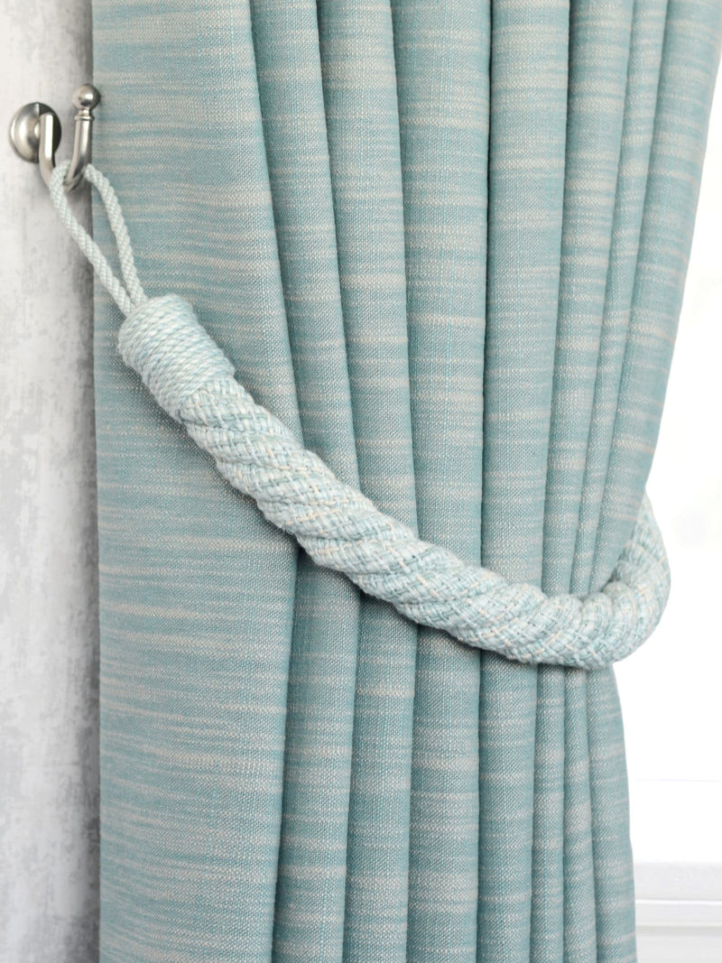 Laura Ashley Seaspray Blue Felton Rope Tie Backs - Set of Two, 980mm