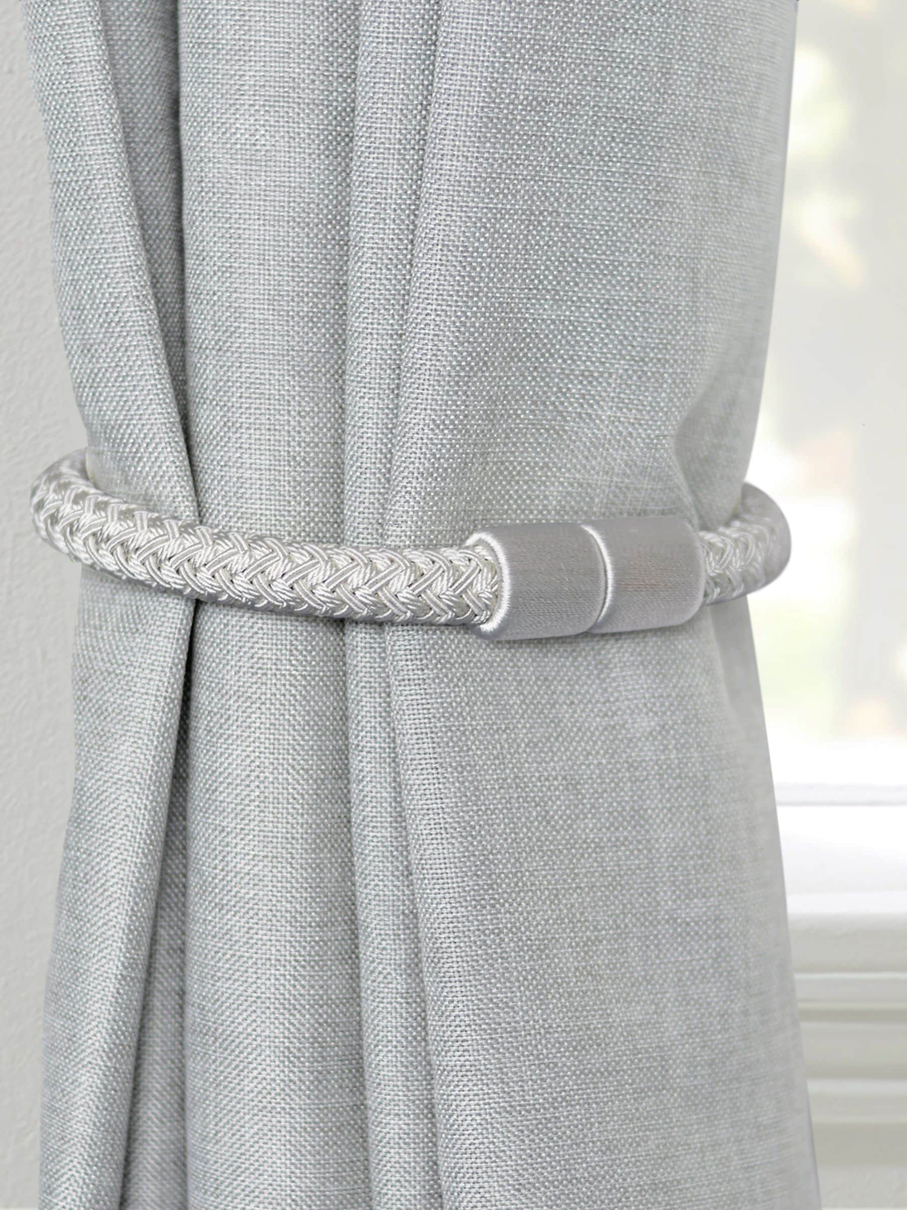 Laura Ashley silver magnetic tiebacks set - British product