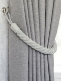 Laura Ashley Seaspray Blue Felton Rope Tie Backs - Set of Two, 980mm