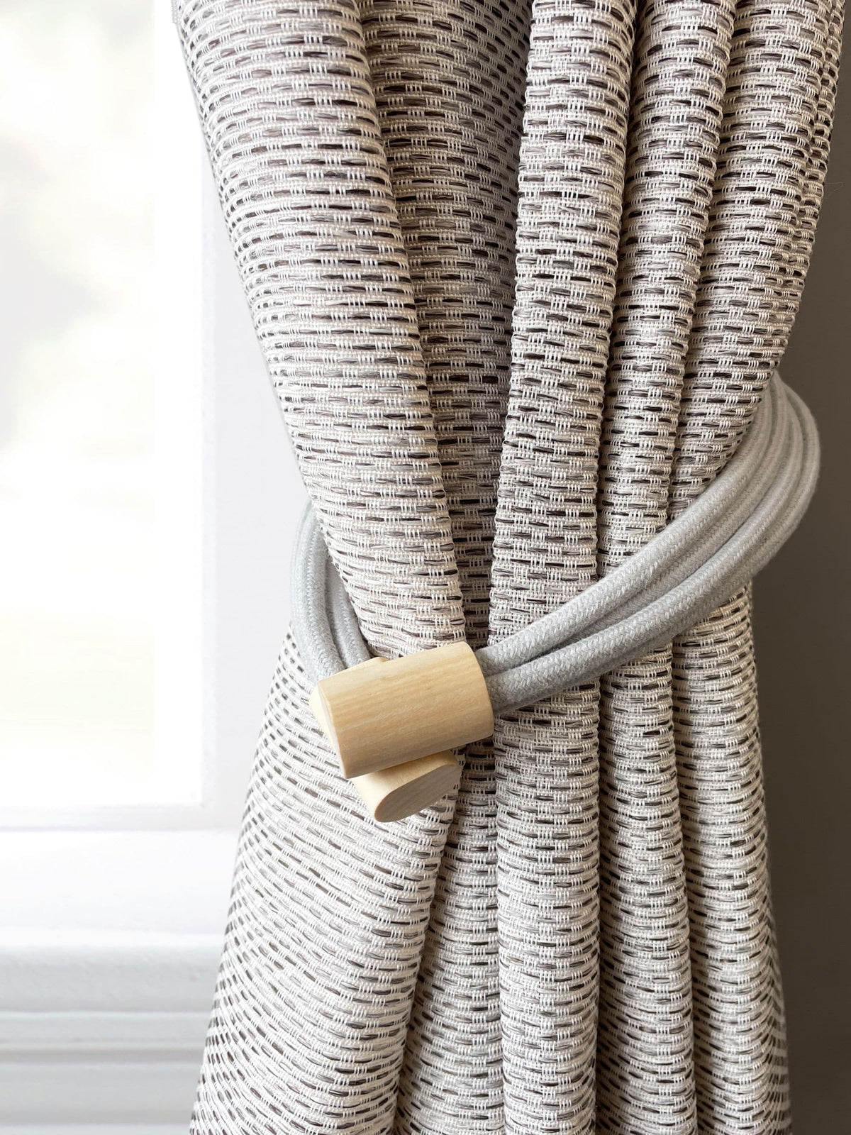 Laura Ashley grey magnetic tiebacks set of two - British product