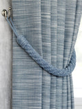 Laura Ashley Seaspray Blue Felton Rope Tie Backs - Set of Two, 980mm
